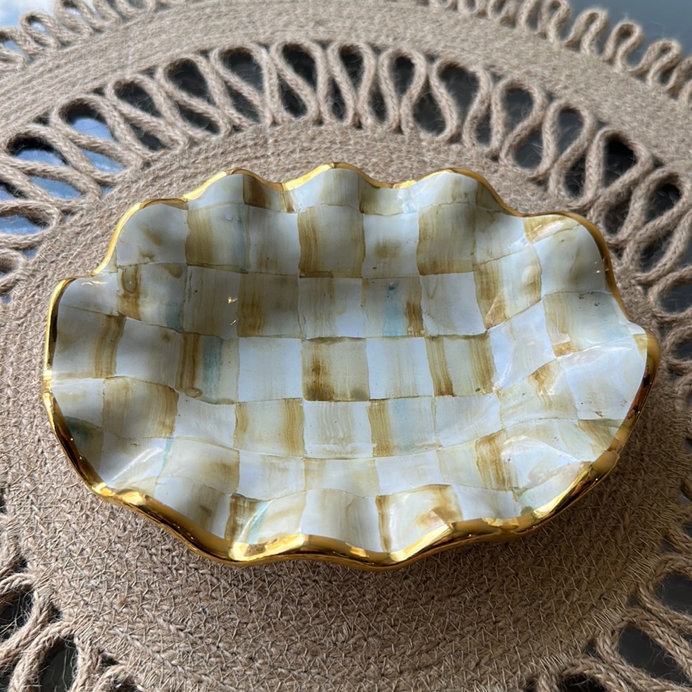 MacKenzie- Child’s parchment check soap dish